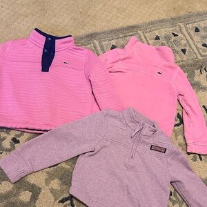 Vineyard Vines Kids' Pink and Lavender Sweatshirts